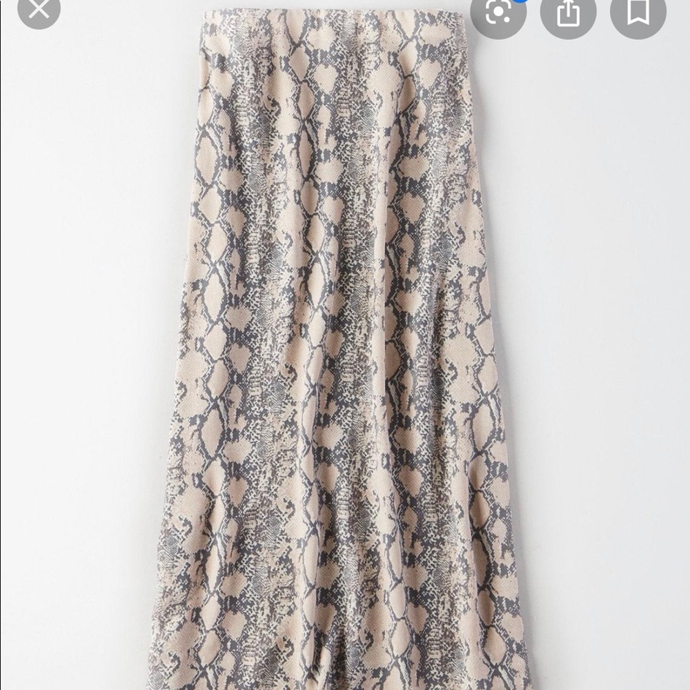 American eagle snakeskin midi skirt